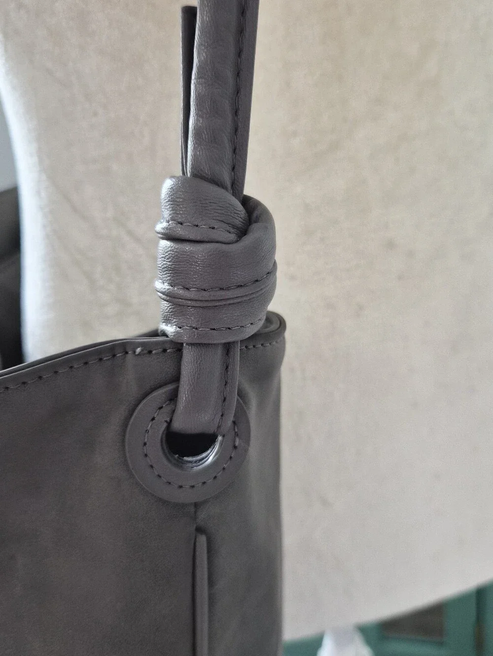 ​8 Other Reasons Betsey Slouch Tote Gray Minimalist Boho Vegan